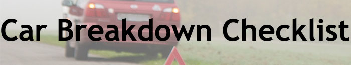 Car Breakdown Checklist Lapeer MI